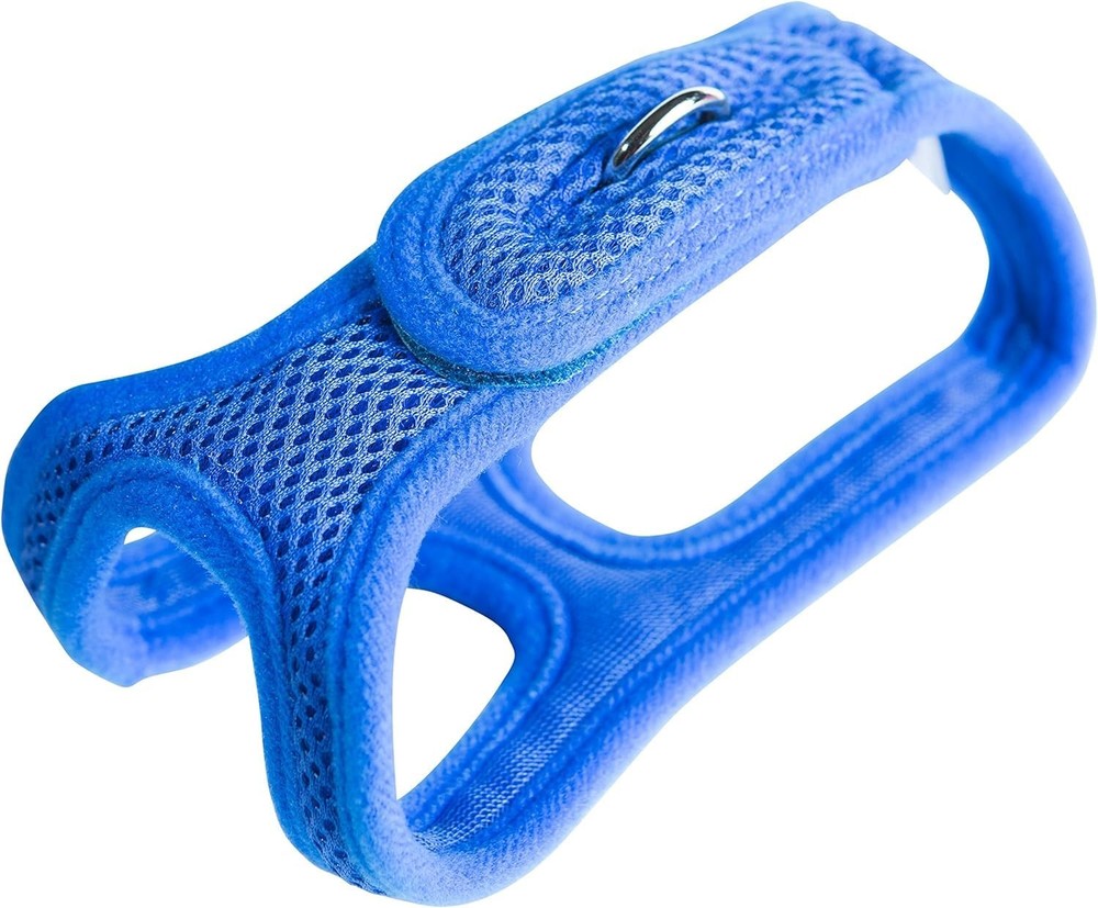 Velpro Mesh Pet Shoulder Harness Collar 15"-16" Blue