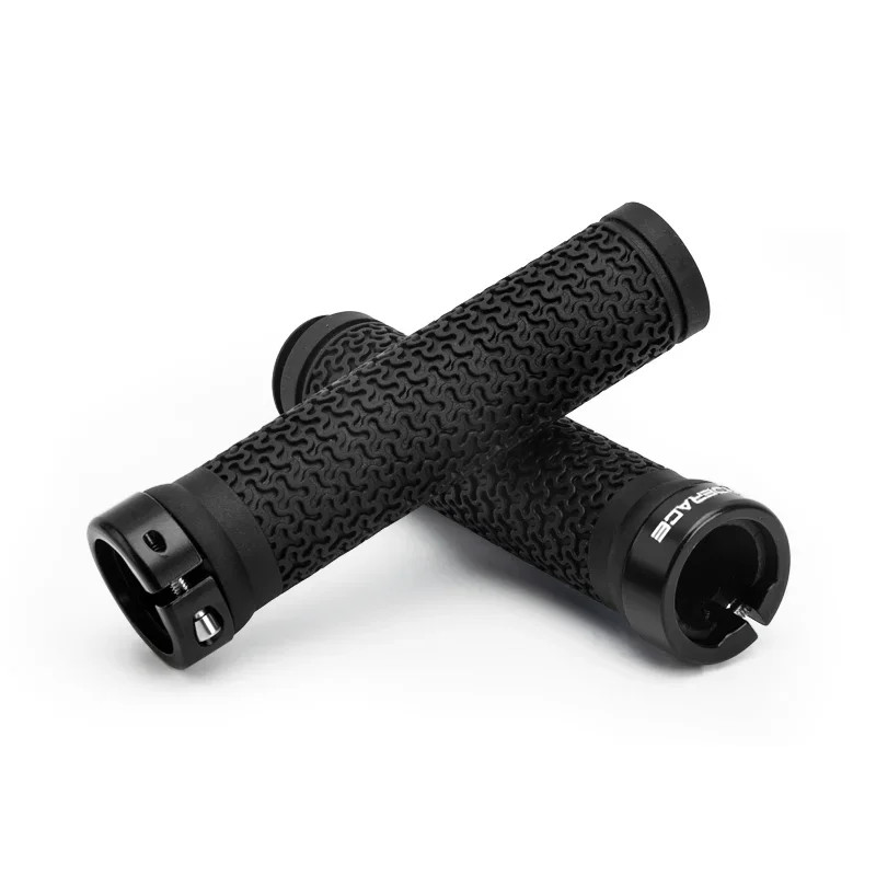 ycle handle bar grips  mountain bike soft single-sided locking handlebar