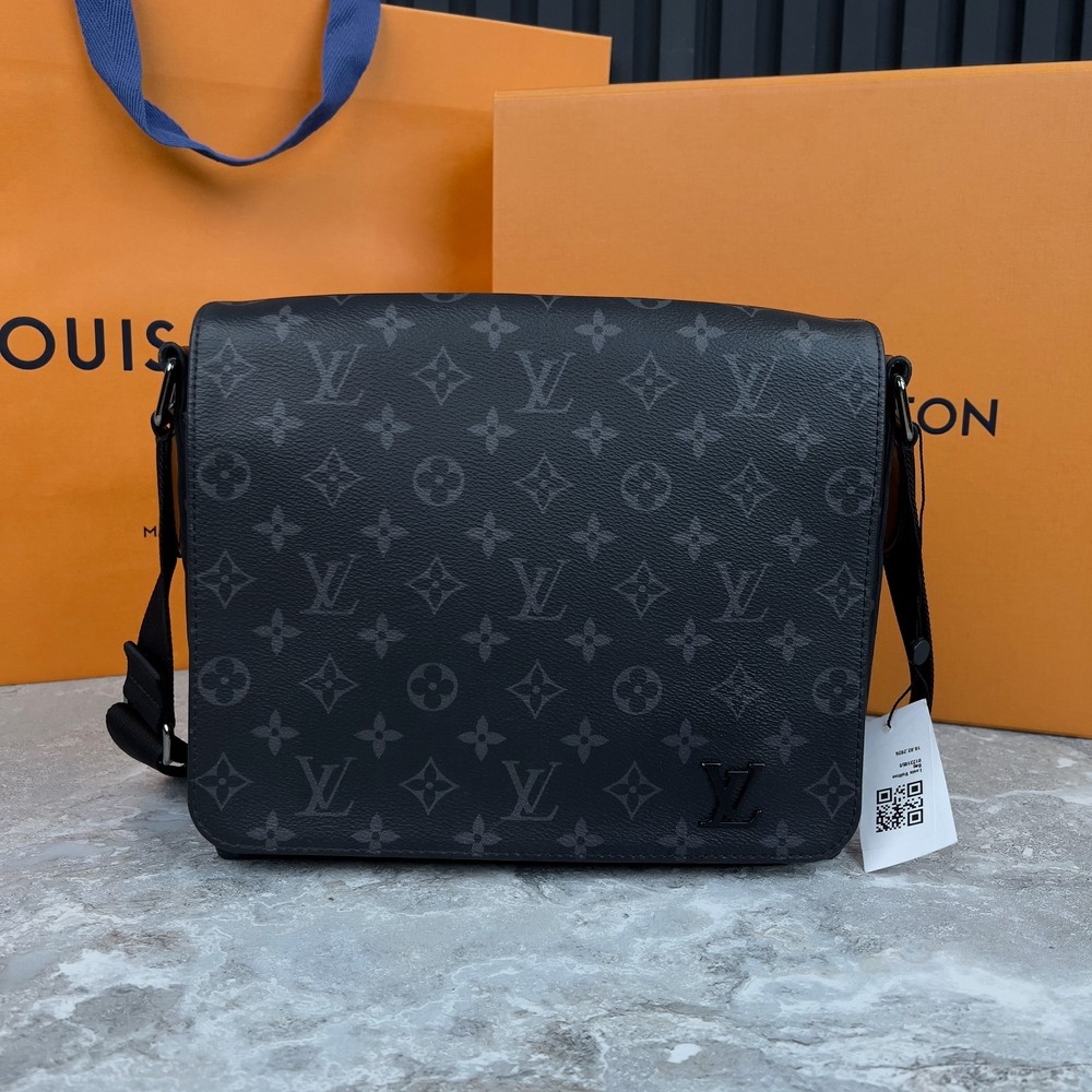 Louis Vuitton District PM Monogram Eclipse Canvas Crossbody Messenger Bag