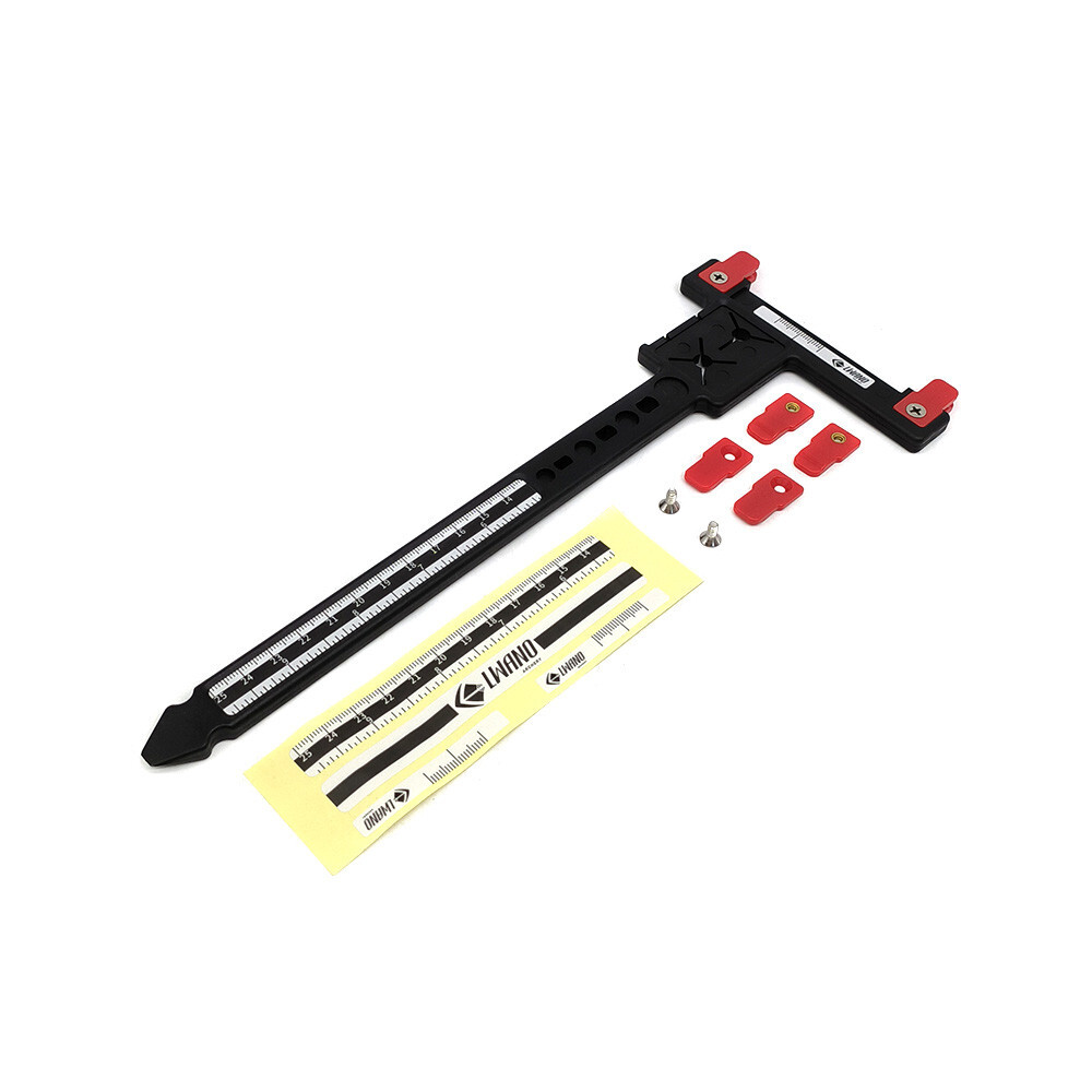 Archery Bow Ruler T Square Tuning Tool Recurve Compound Bow Arrow Nocking Points