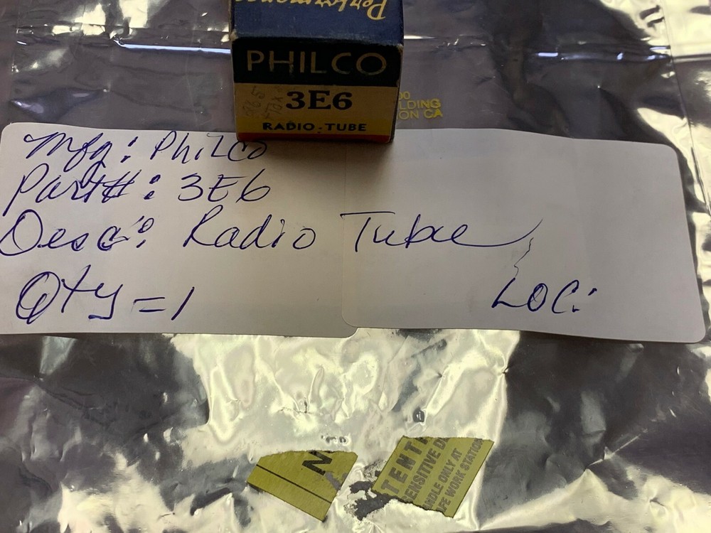 PHILCO 3E6 VACUUM TUBE B06