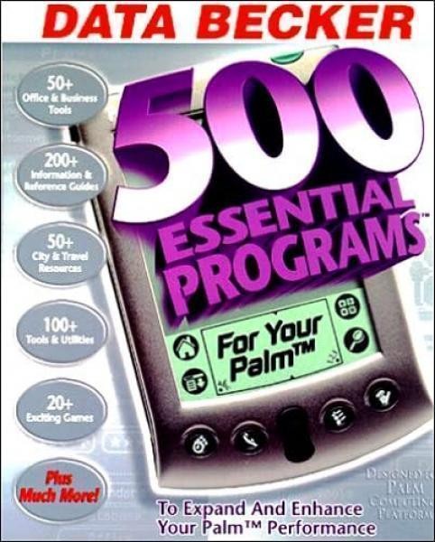 2002 Data Becker 500 Essential Programs for Palm OS - CD ROM (60004)