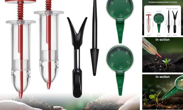 Mini Seed Spreader Set, Seed Planter Tool for Small Seed, Tiny Seed Dispenser