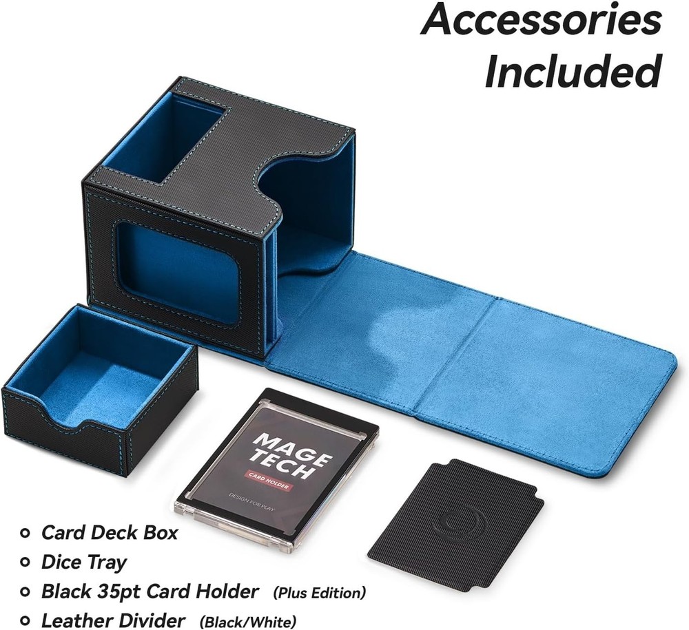Enigma Commander Deck Box: Storage & Display for MTG EDH