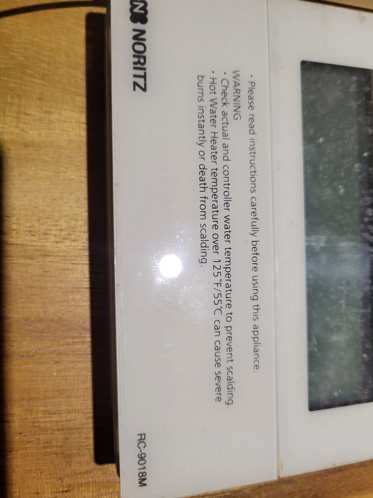 Noritz RC-9018M Remote Controller SKU: RC-9018M