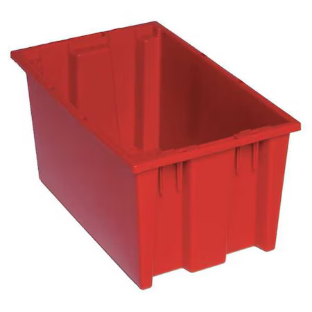 Quantum Storage Systems Snt185rd Stack & Nest Storage Container, 5.7 Gal, 18 In