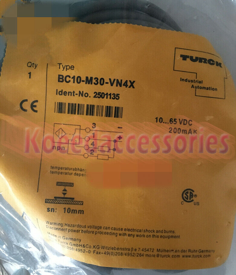 New 1PC TURCK Inductive proximity switch BC10-M30-VN4X