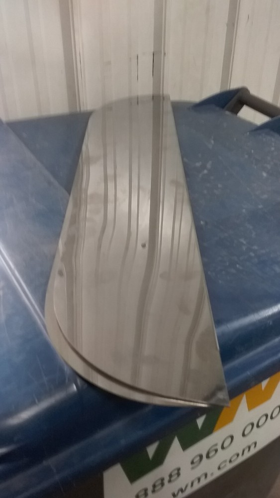 6" SS CHOP TOP WINDOW PANEL set FOR PETERBILT 389