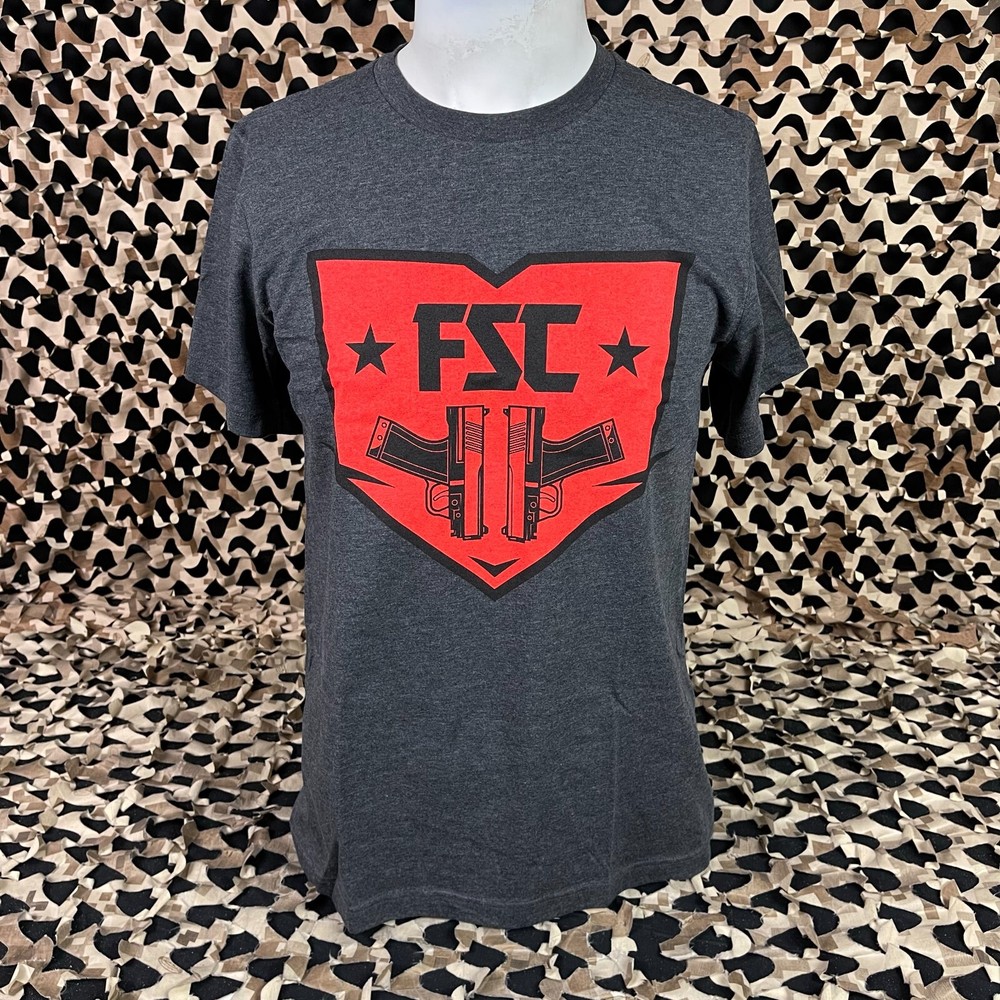 NEW First Strike T-Shirt - Dk Grey Heather - Medium