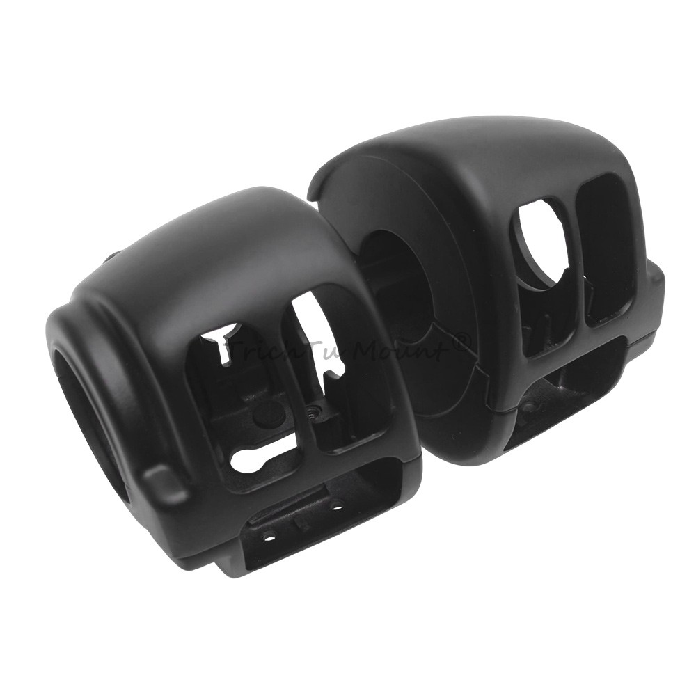 Handlebar Switch Housing Covers Hand Control Button Caps For Harley Dyna Softail