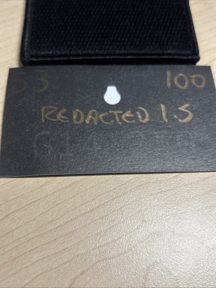 Limited Edition A2 Stippling “redacted” Morale Patch