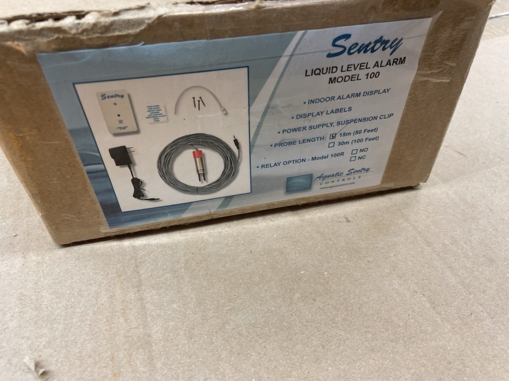 Liquid Level Alarm  Wireless. Sentry. Model 100.