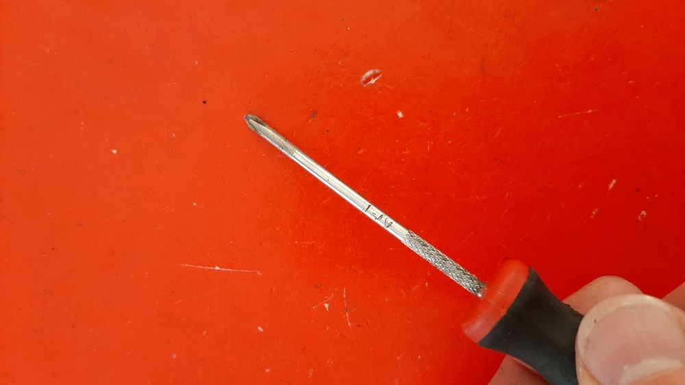 Snap-on Tools SGDP300A #0 Phillips Screwdriver Red Soft Grip Handle Engraved