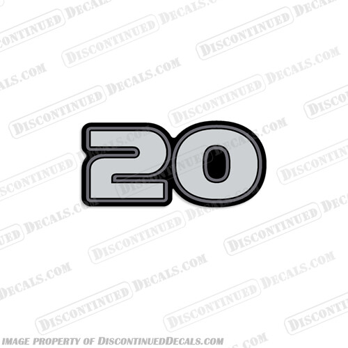 Fits Mercury 20hp Single Decal- 2015+
