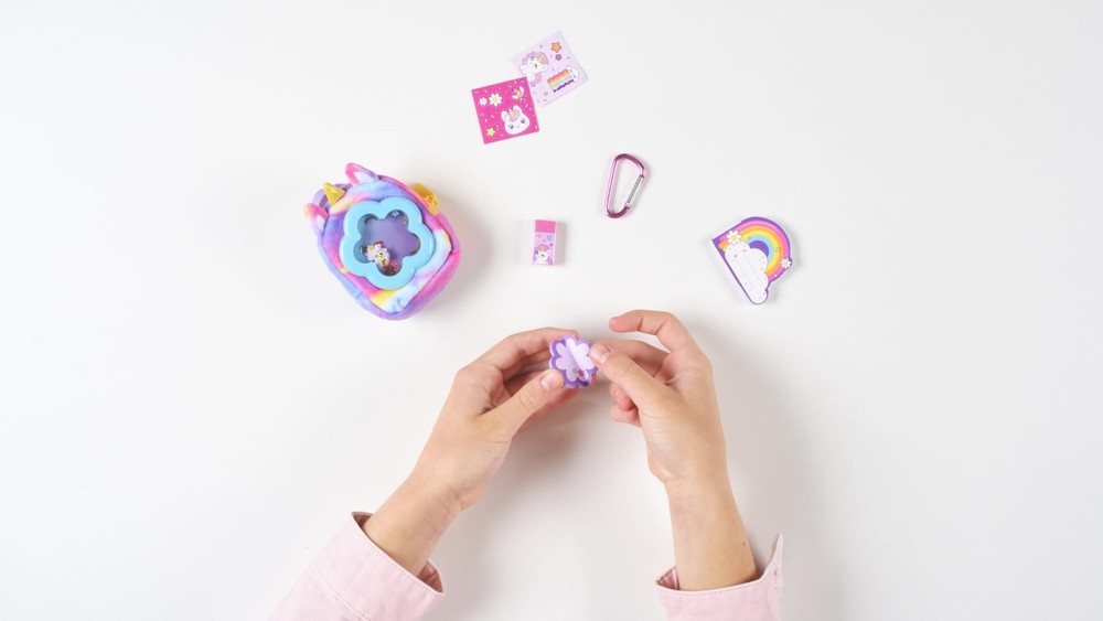 Liquid Charms, 1 Liquid Filled Micro-Sized Backpack with Window & Tiny Animal...