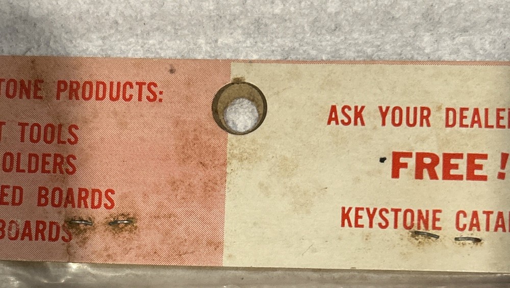 Vtg Keystone Electronics Keyboards Pre-punched Holes Bakelite “G” Pattern- Read