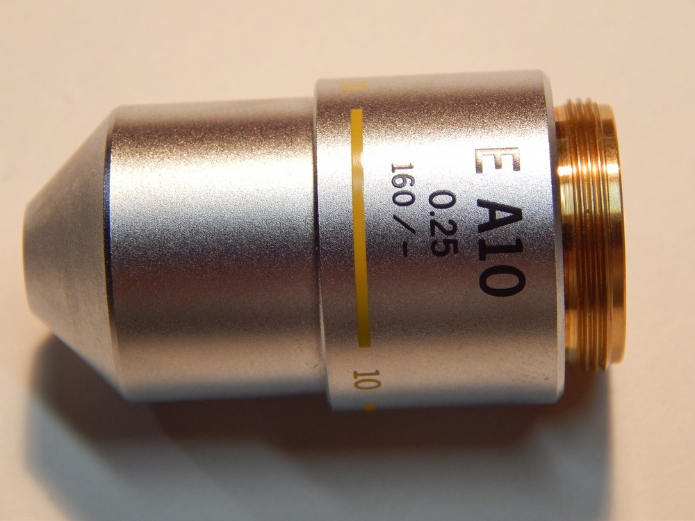 OLYMPUS MICROSCOPE OBJECTIVE LENS E A10 0.25 160/-