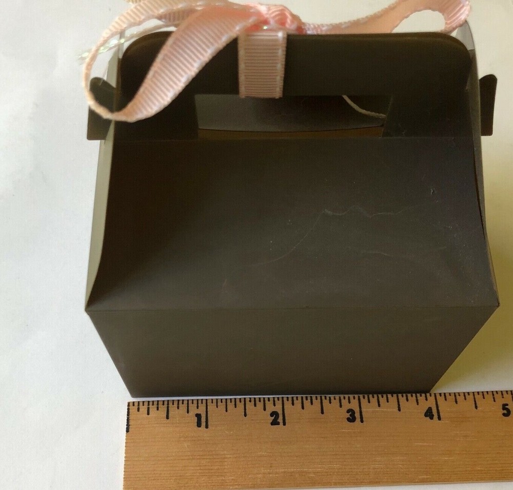 Brown Plastic Gift Boxes Packaging Party Favors 8