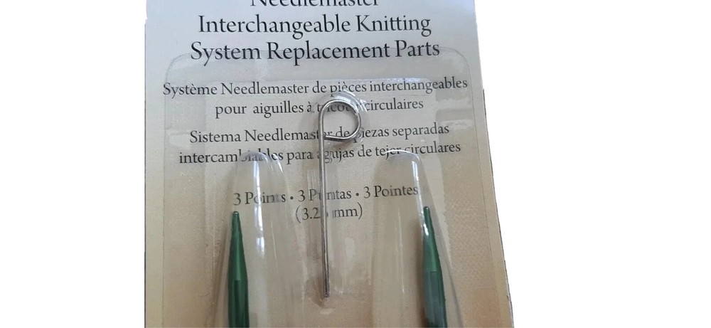 BOYE NEEDLEMASTER 3 POINTS 3.25 mm Interchangeable Knitting NEEDLES Replacement