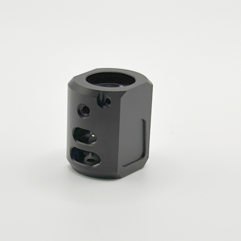 2 PACK BLACK Muzzle Brake Compensator 1/2''x28 TPI For 9mm