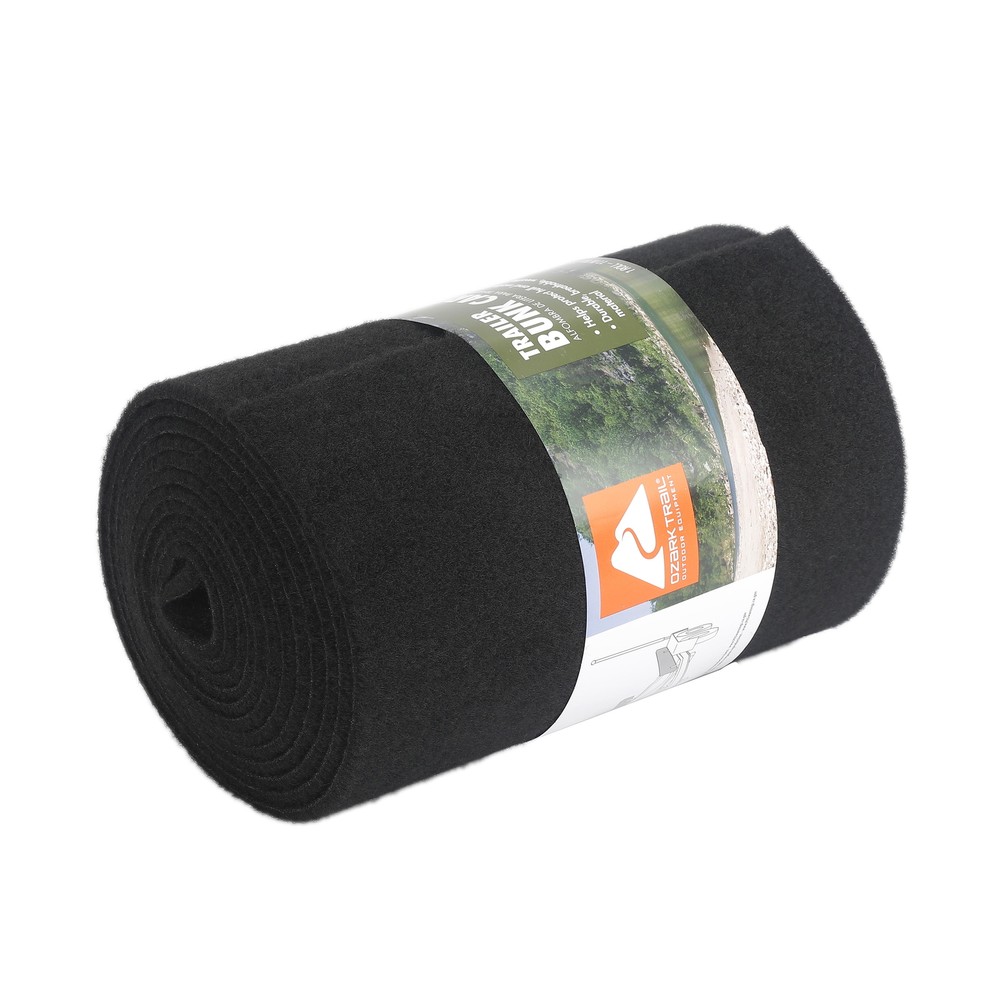 Ozark Trail Marine Boat Trailer Bunk Carpet Replacement Padding, Black