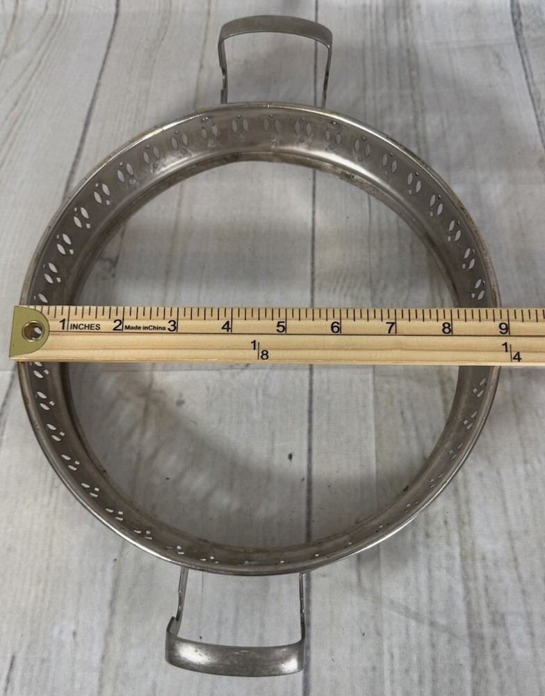 Vintage Silver Plated Pie Plate Riser 9”
