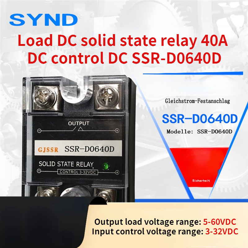 Load DC solid state relay 40A DC control DC SSR-D0640D