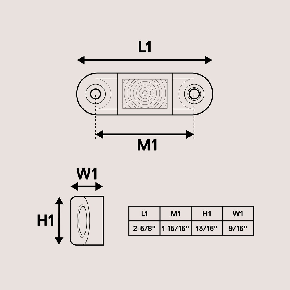 4pc 2.5" Amber LED Side Marker Light for Trailers DOT FMVSS 108 SAE P2