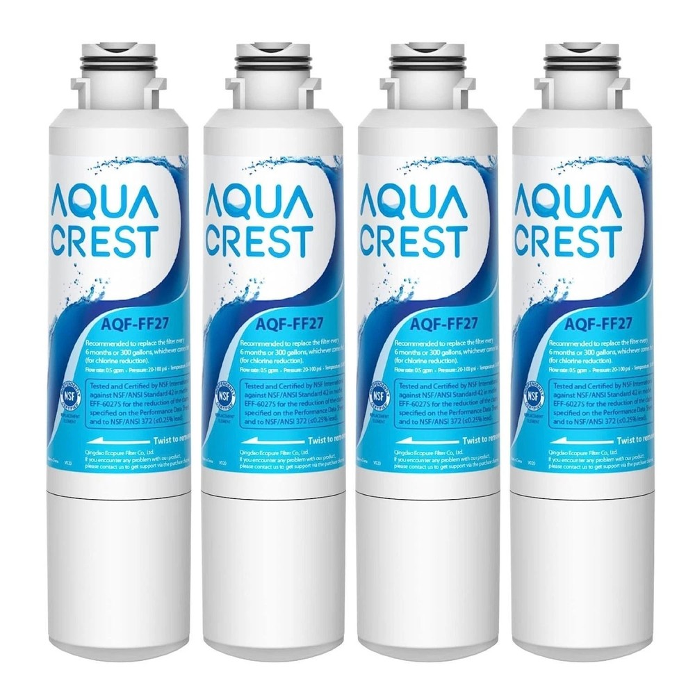 AQUA CREST DA29-00020B Water Filter Compatible with Samsung® DA29-00020B (4 Pcs)