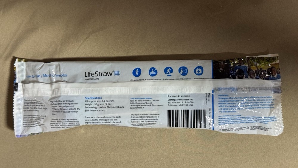 LifeStraw Personal Water Filter