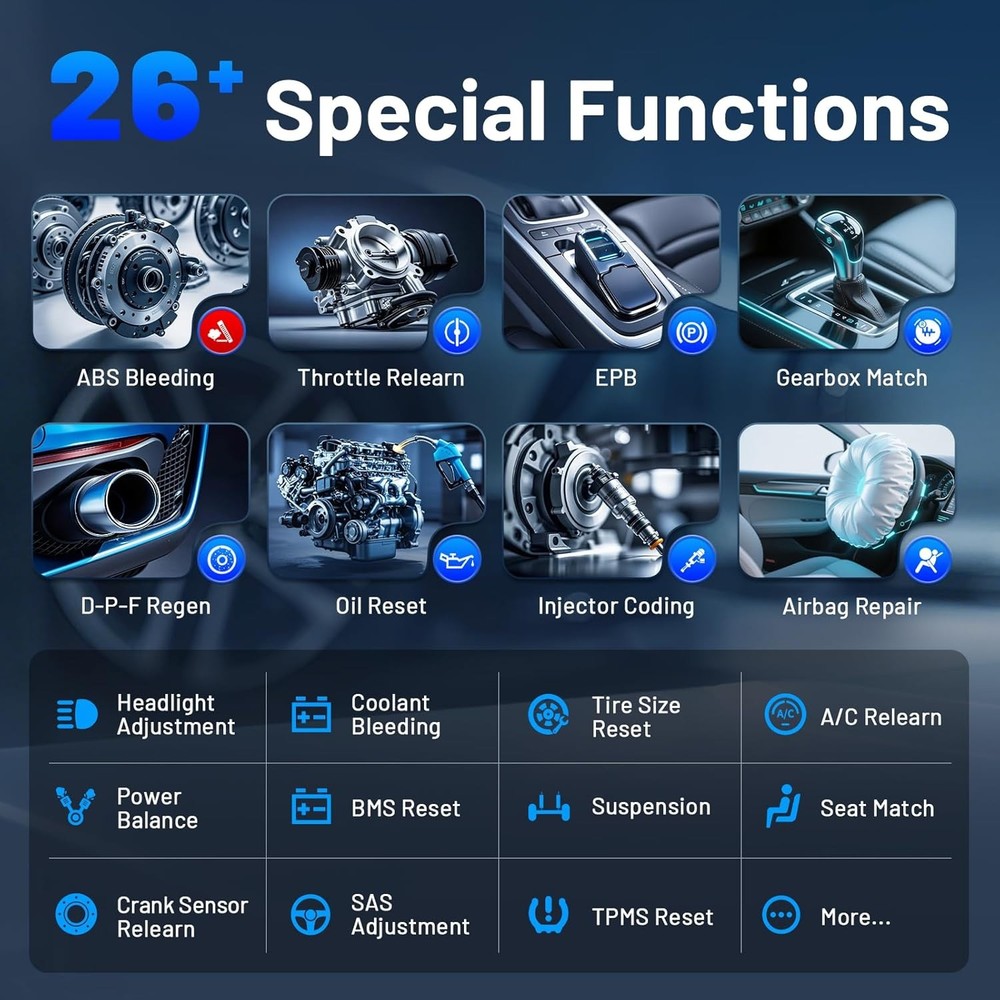 USED XTOOL A30M Auto Full System Diagnostic Tool OBD2 Code Reader 26+ Services