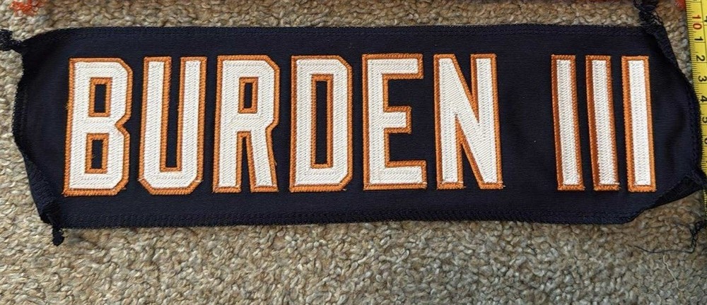 Luther Burden III Navy Nameplate Stitched