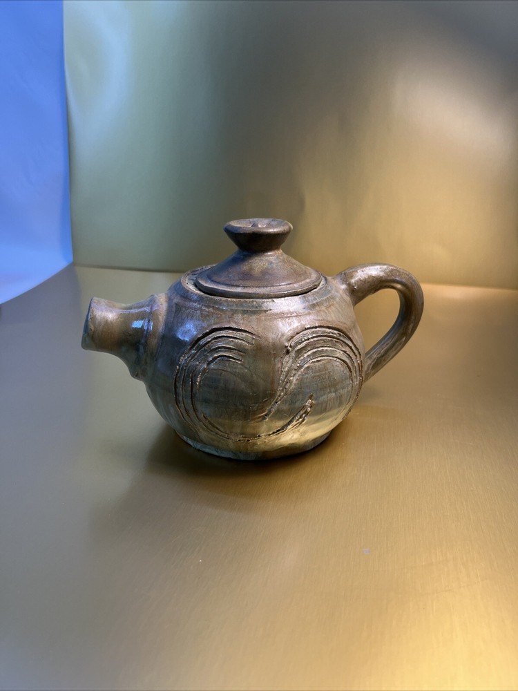 Unmarked Ceramic Teapot green