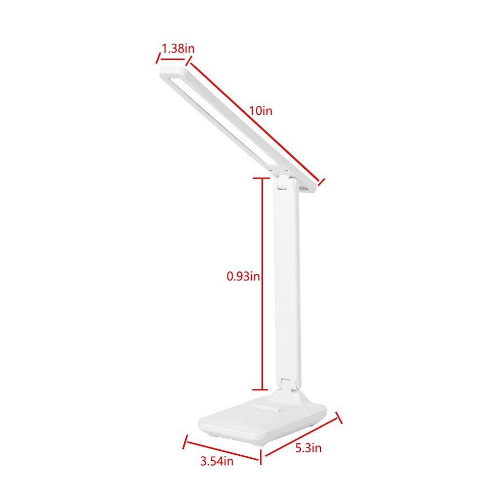 LED Desk Lamp Touch Sensor Reading Foldable Table Lamp Eye Caring Reading Light-