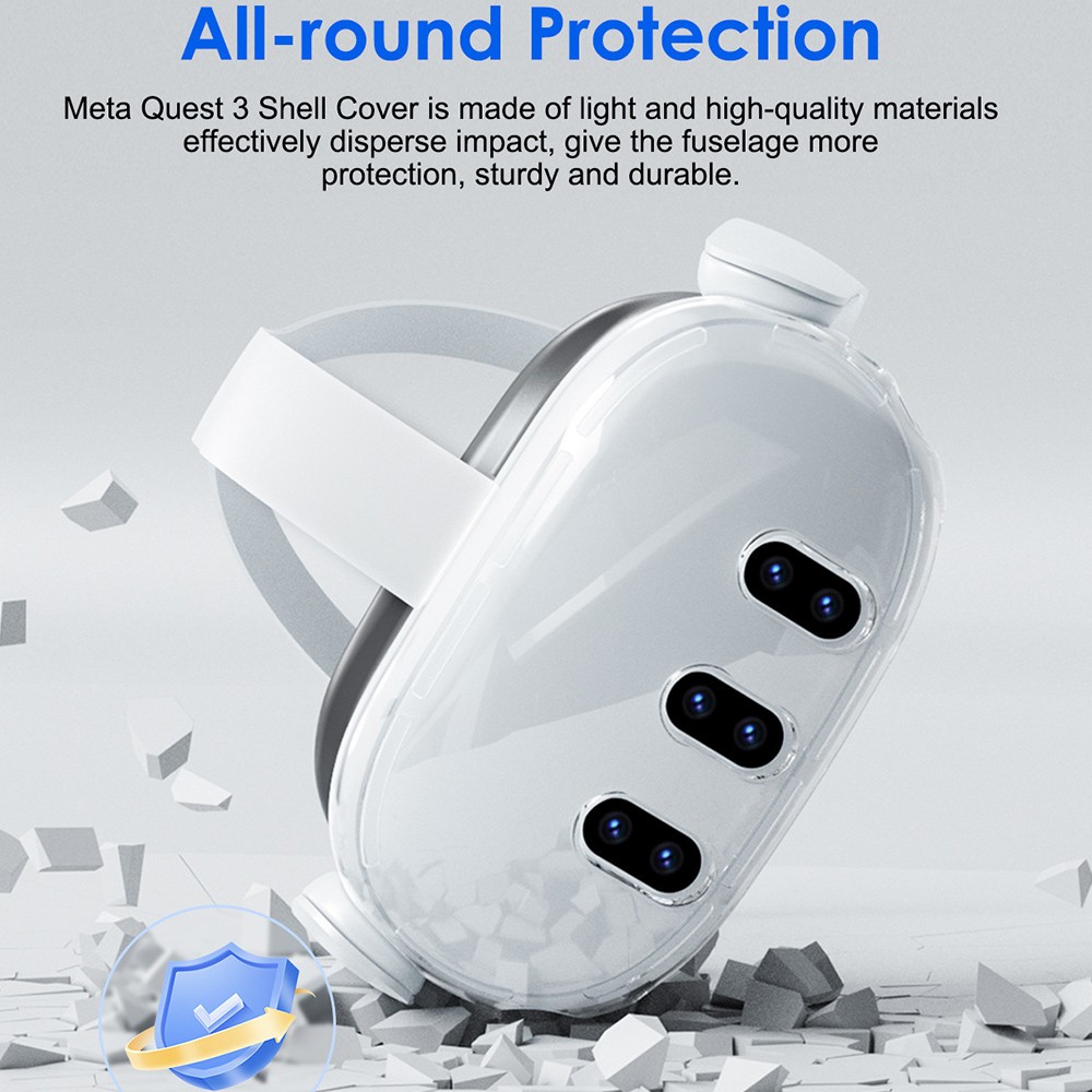 Outer Shell Cover Case Clear Accessories Front Case Helmet Plastic Quest 3 ? ๑