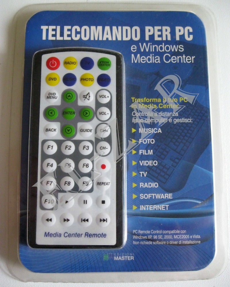 PC Remote Control + Infrared Receiver - New!