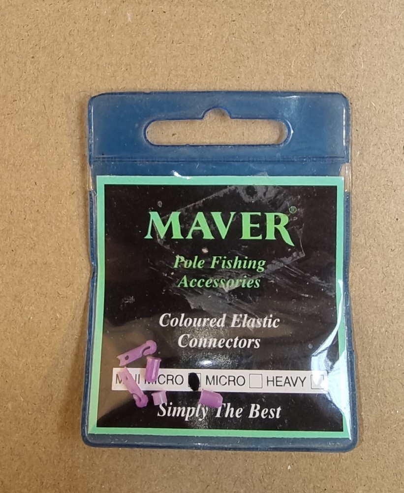 Maver Mini Micro Elastic Connector ( 2 Per Pack Assorted Colours)
