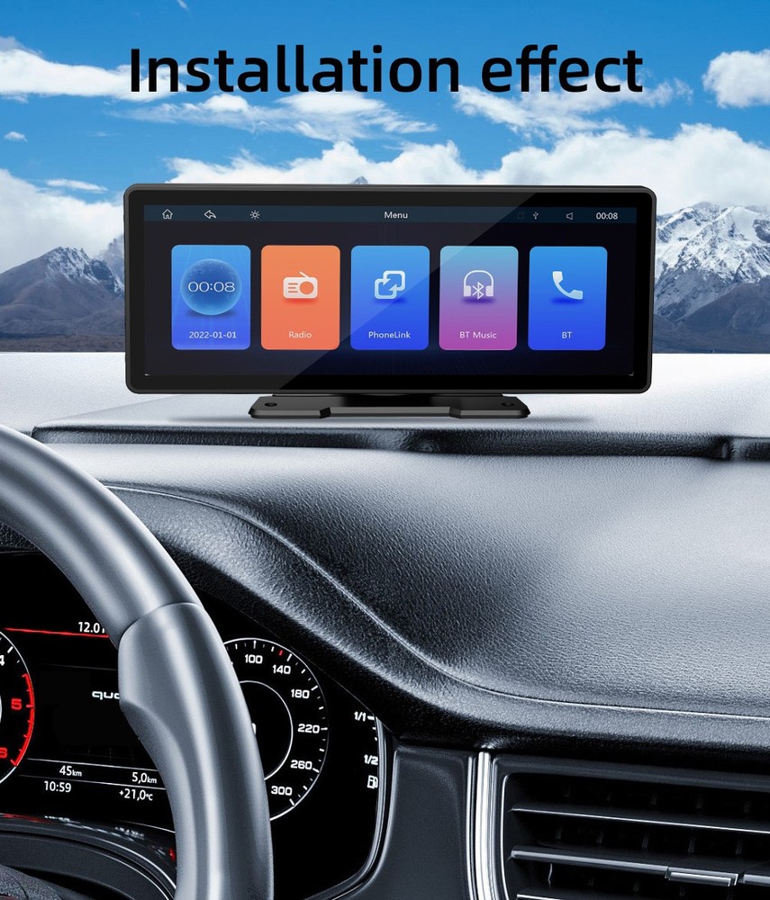 Portable Smart Multimedia MP5 Player Audio Dashboard Console 9.30 Inch Display