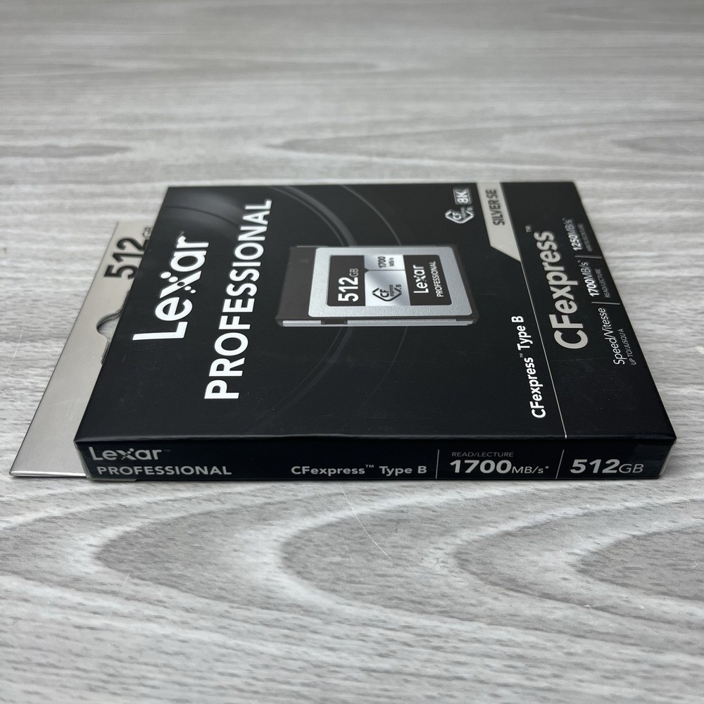 Lexar 512GB Professional Silver SE CFexpress Type B 512GB, Silver/Black