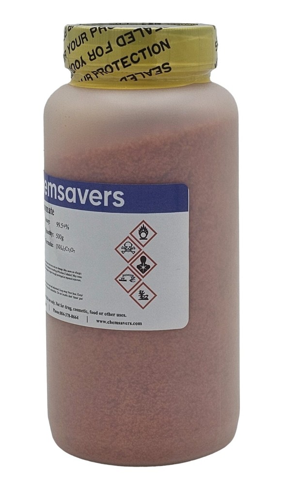 Ammonium Dichromate, ACS, 99.5+%, 500g