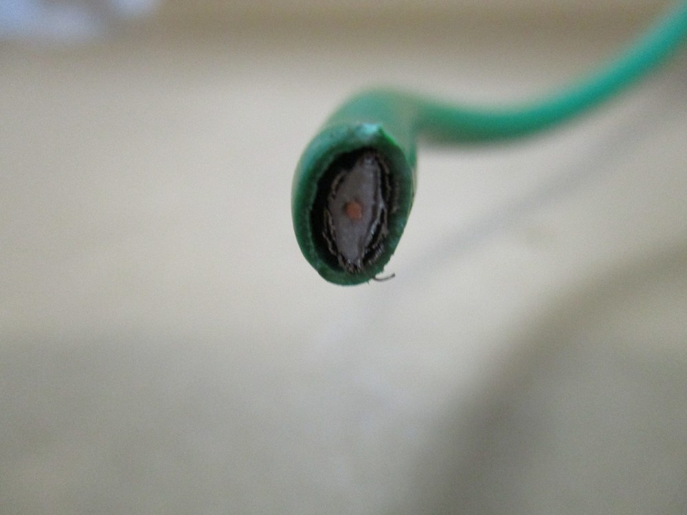 50 FT. 22 AWG GREEN BRAID SHIELDED COAX CABLE