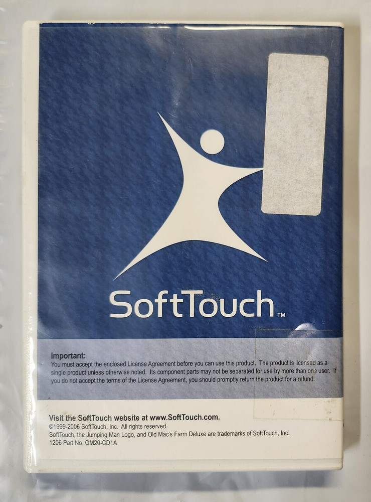 SOFT TOUCH Software OLD MAC'S FARM Deluxe Special Needs Education CD-ROM/VG