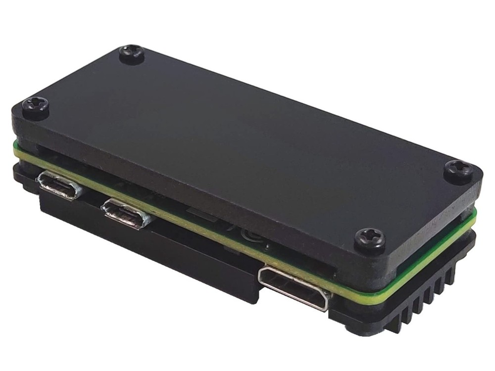 Heatsink Case for Raspberry Pi Zero 2W Aluminum Passive Cooling Pin Header