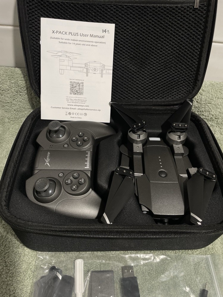 Attop X-PACK PLUS Foldable Quadcopter Drone With Camera, Controller, Case
