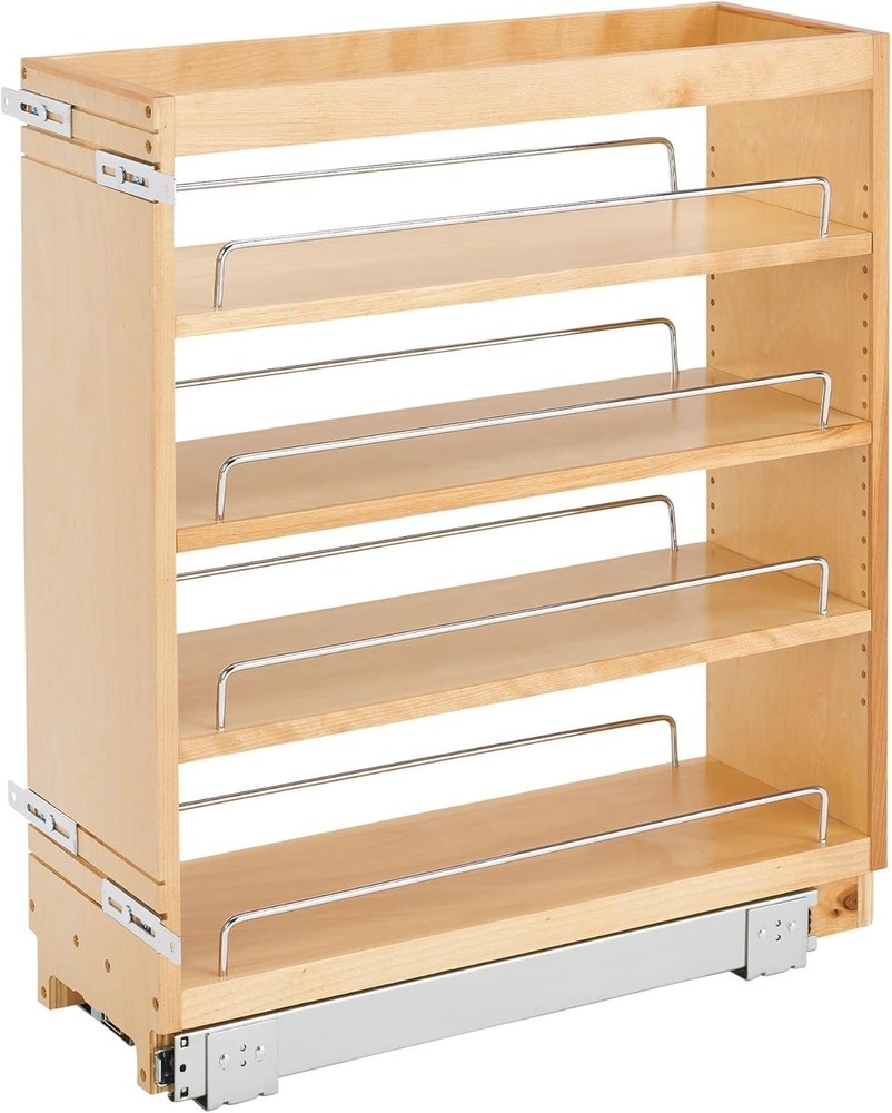Rev-A-Shelf 8" Pullout Kitchen Cabinet Storage Organizer  448-BC-8C