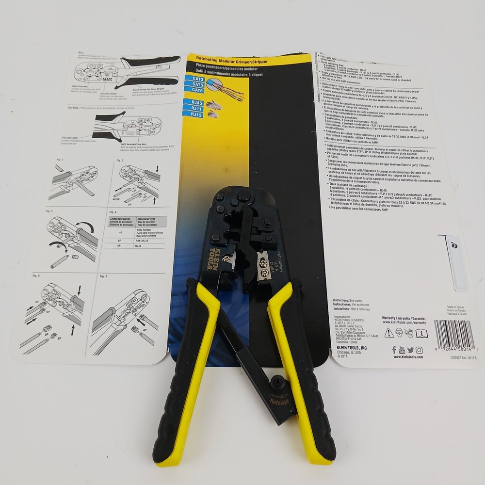 Klein Tools Ratcheting Modular Crimper Stripper Model VDV226-011