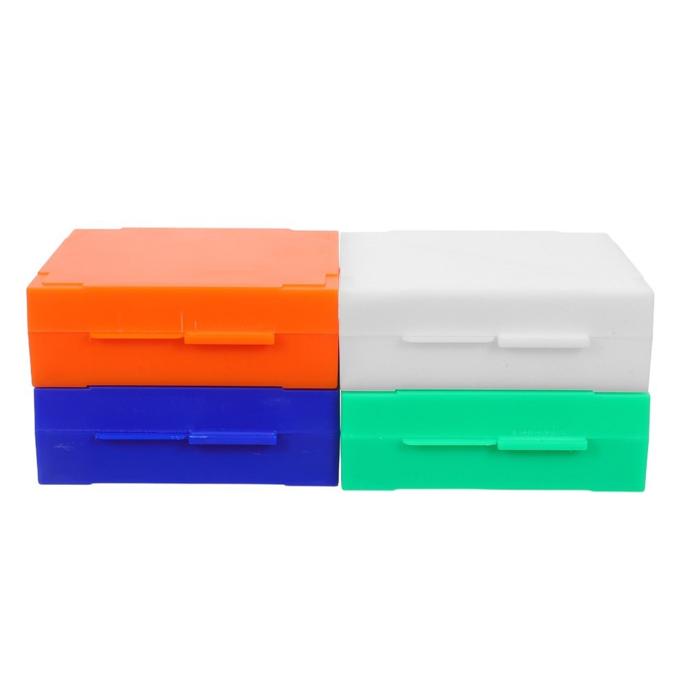 4 Pcs Microscope Slide Case Accessories Storage Holder Plastic Rectangle
