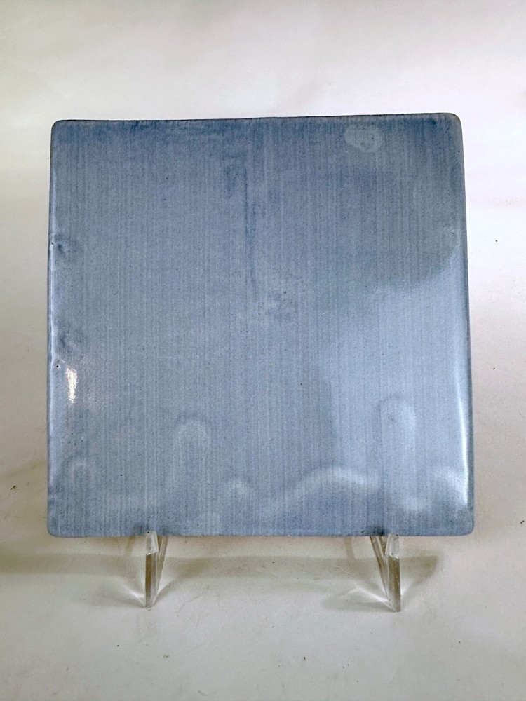 Mackenzie Childs "Morning Glory" 6 x 6" Plain Blue Tile