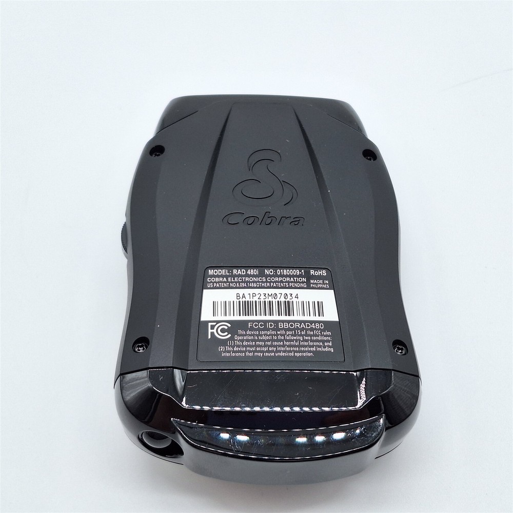 Cobra RAD 480i Laser Radar Detector Long Range Detection Bluetooth, Black