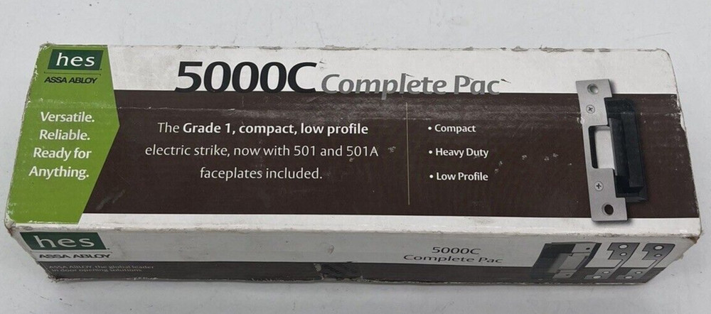 Assa Abloy HES 5000C Electric Strike Complete Pac 5000C-12/24D-630